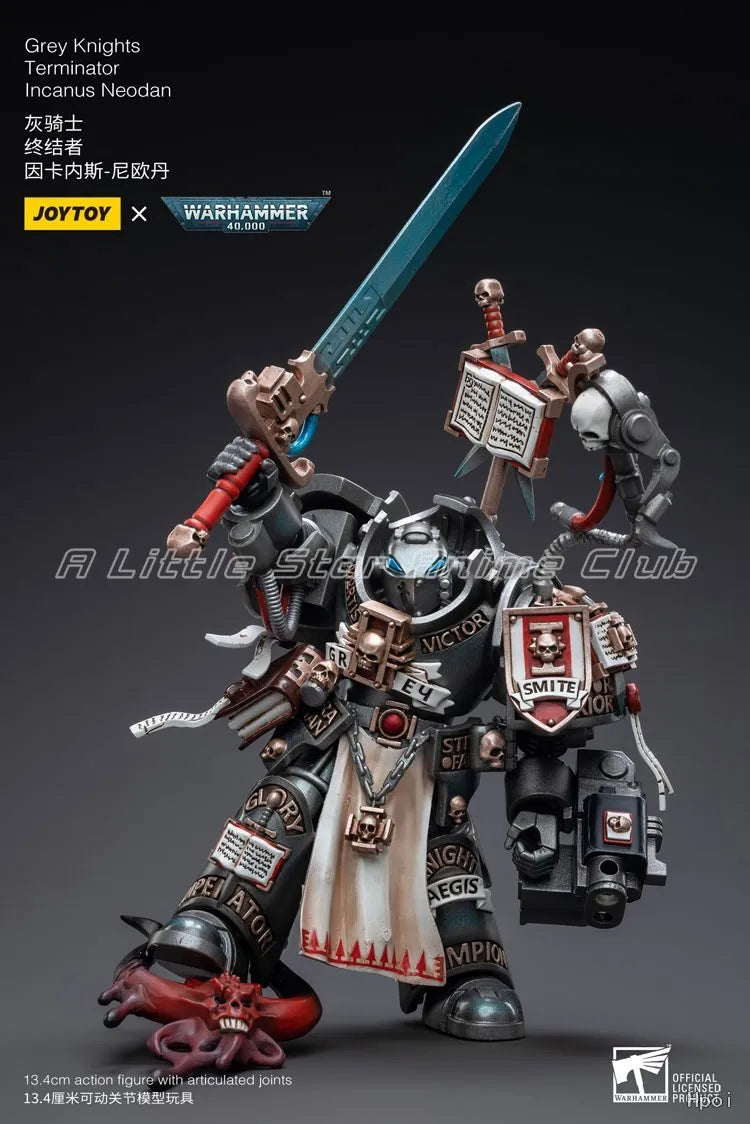 In Stock Original JOYTOY 1/18 Action Fique Warhammer 40000 Grey Knights Terminator Incanus Neodan Model Toy
