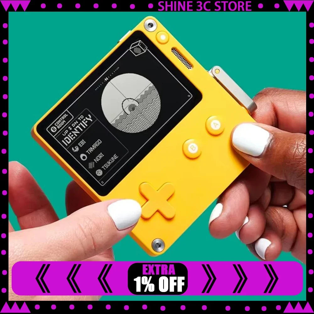 2.7Inch PANIC Playdate Game Console 400*240 Resolution Screen Long Battery Life Custom Portable Mini Handheld Game Consoles Gift