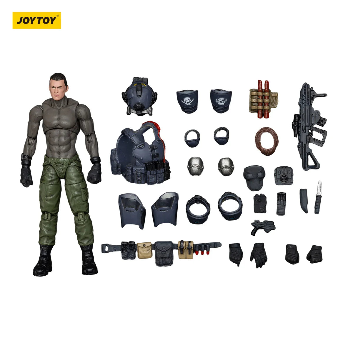 【In stock】JOYTOY 1/18 Action Figure Dark Source Stellar Scar Assault Team Ghostmanganese Figure Toys