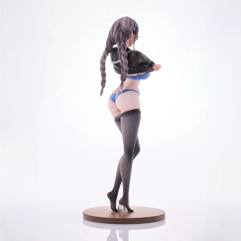 Pre-Sale 28cm Dylan Uya The Glasses Girl Who Doesn't Want To Take PE Class Version Anime Figure Black Silk Model Trendy Toy Gift