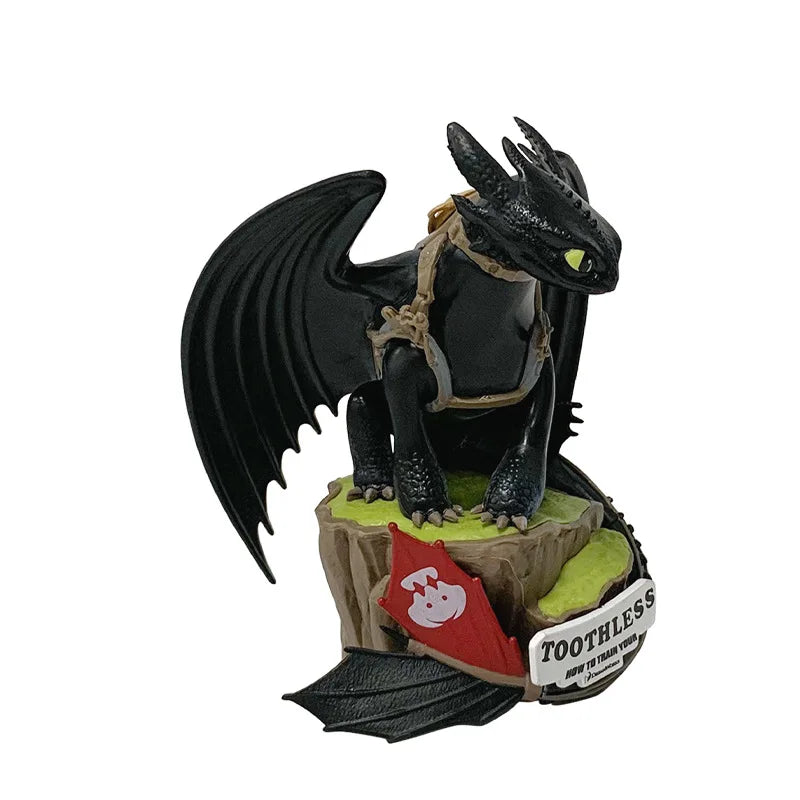 Beast Kingdom Dragon Taming Master Night Evil Dinosaur Toothless Boy Toothless Boy Doll Model Desktop Ornament