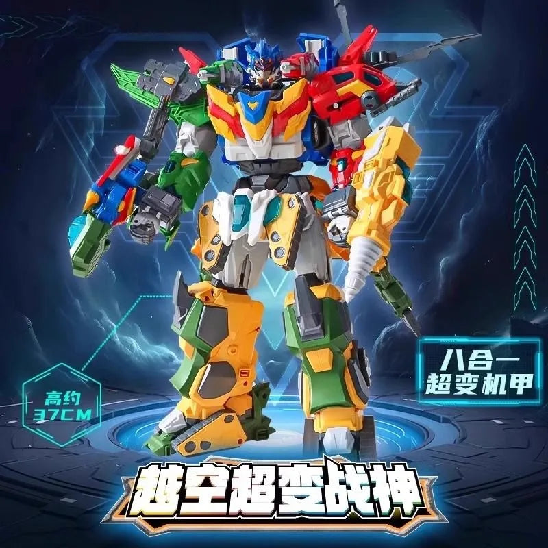 8 in 1 Transformation Toys Robot Car Plastic Model Toys Action Figure Anime Movie Series ABS 35CM Children Birthday Gift
