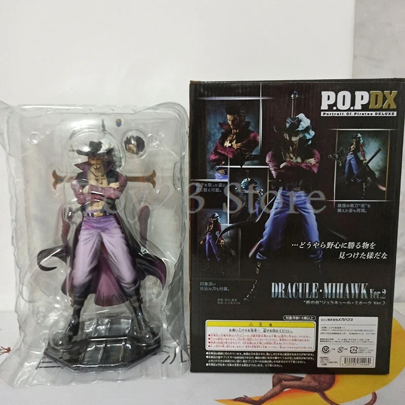 Japanese Anime One Piece Mihawk Dracule Action Figure Collection Model Toy Doll Christmas Gift