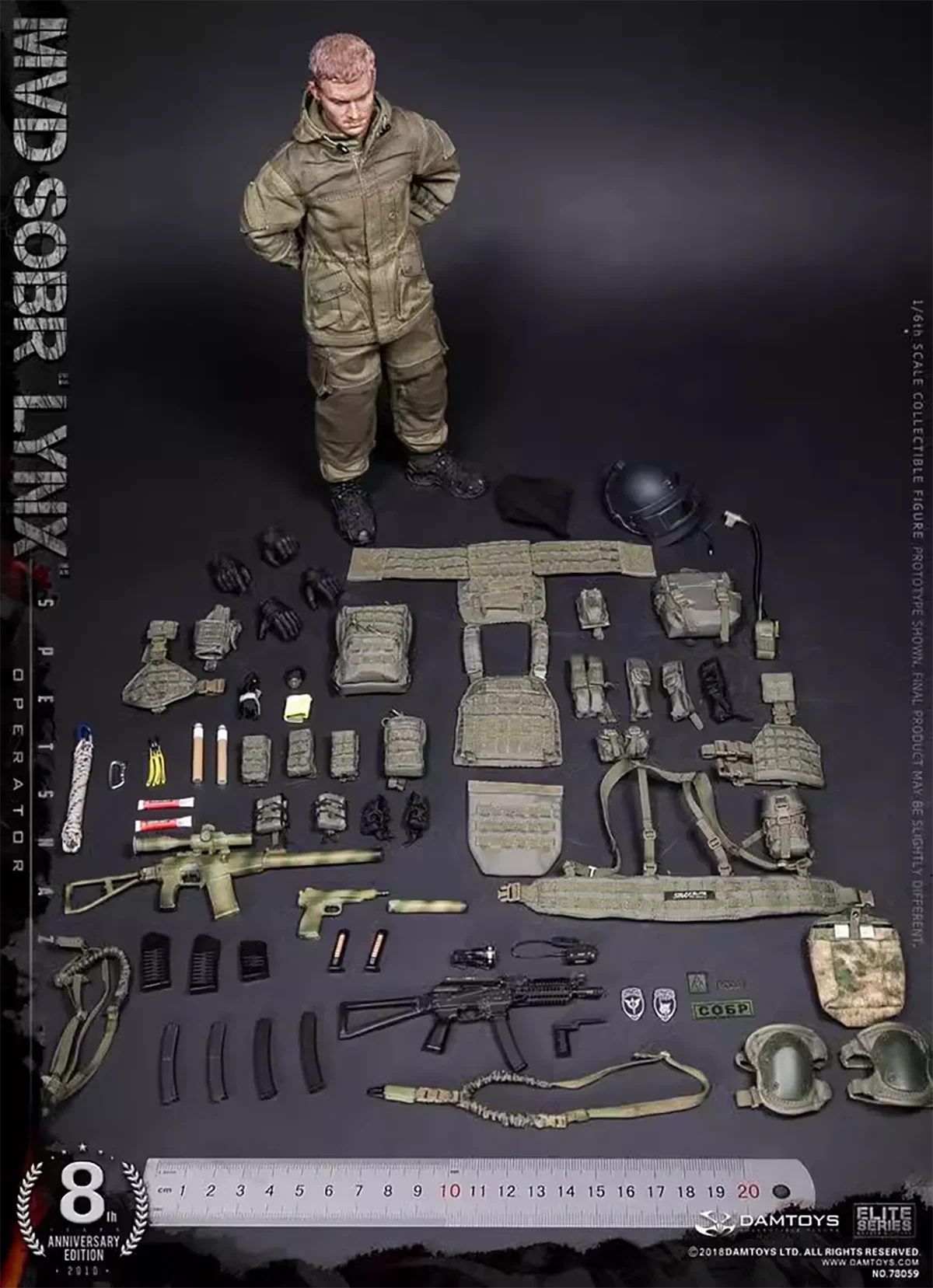 DAMTOYS DAM 78059 1/6 SOBR LYNX special forces Russian soldiers Military Set 8th Anniversary Male Soldier Action figure model