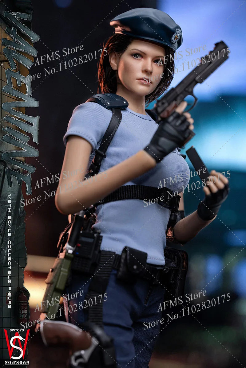 SWTOYS FS069 1/6 Scale Collectible Figure Smart Beautiful Female Police Officer Jill Full Set 12Inch Women Soldier Action Figure