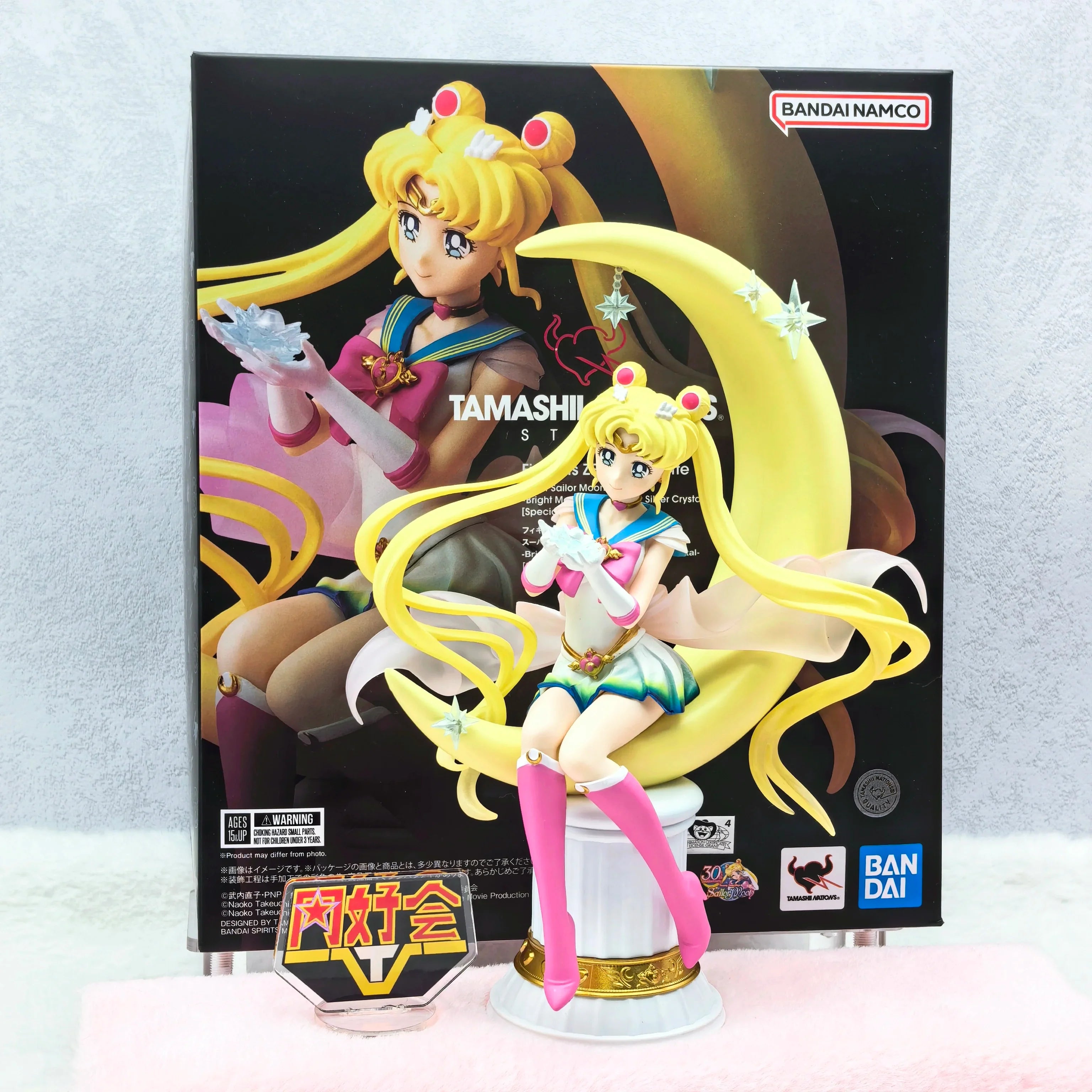 Original Bandai Sailor Moon Anime Action Figurine Kawaii Desktop Ornamental Model Usagi  Animation Periphery Exquisite Toy Gifts