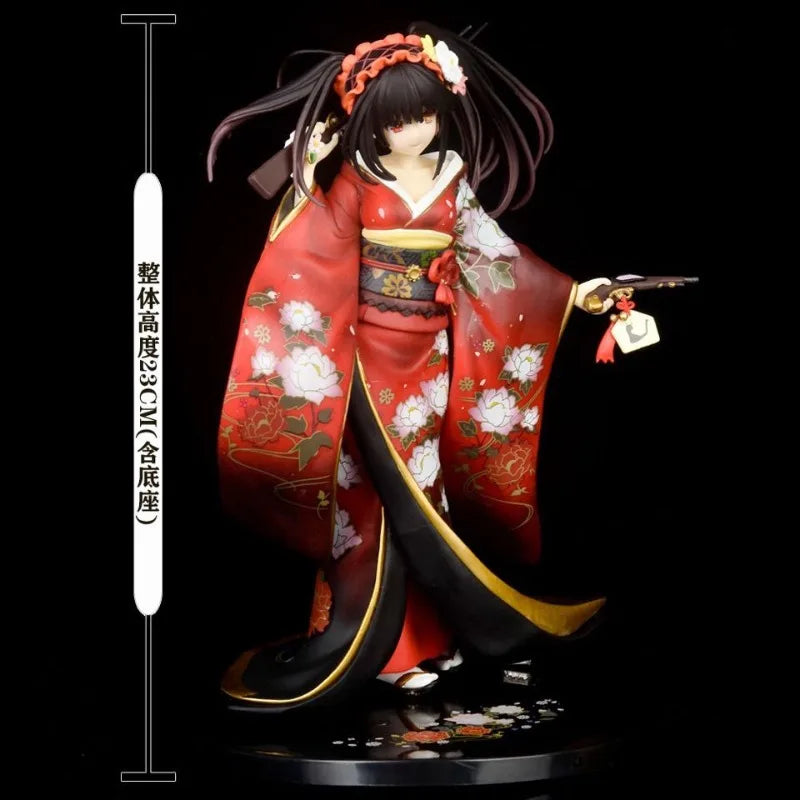 In Stock Chinese High Quality Version Date A Live Kurumi Tokisaki Formal Kimono Boxed Figure Collectible Model