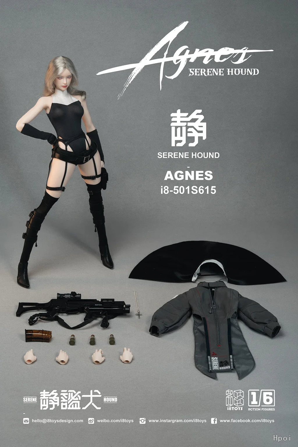 【Pre-sale】Original I8TOYS 501S615 SERENE HOUND AGNES 1/6 Action Figure Model Gift Ornament