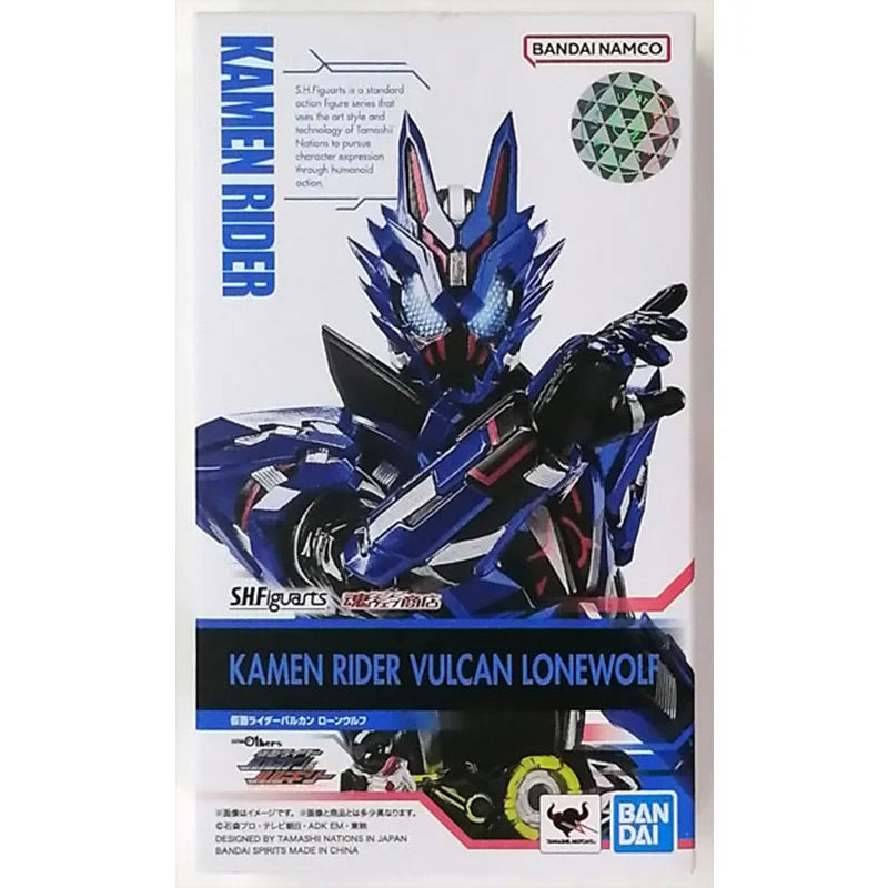 Original Echtes Bandai Anime Kamen Rider Vulcan Lone Wolf S.H.Figuarts Modell Spielzeug Actionfigur Geschenk Sammlerstücke Ornamente Kinder