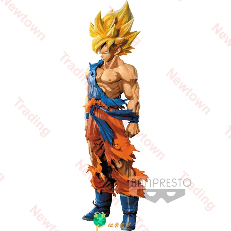 100% Original Genuine Banpresto Dragon Ball Z SMSP Super 34cm Son Goku Two Dimensions Model PVC Action Figure Model Toys