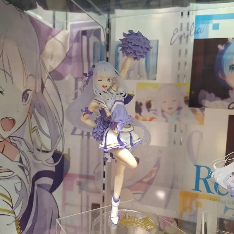 Bandai Original  Spirits Ichiban Kuji Re:Zero Kara Hajimeru Isekai Seikatsu Emilia Action Figure Collection Series Toy Gift