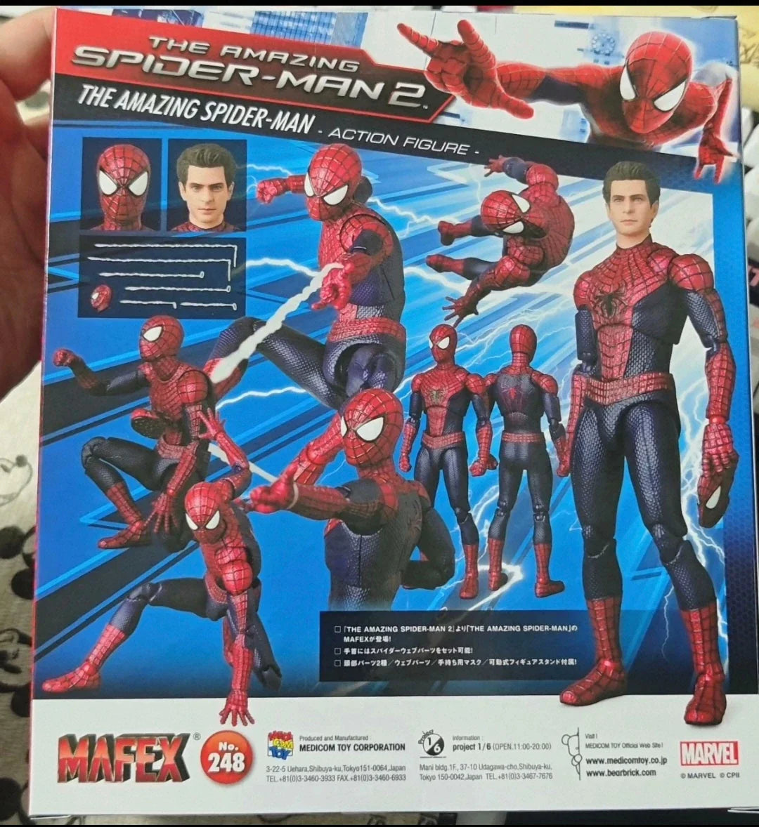Original Medicom Toy Mafex 248 The Amazing Spider-Man 2 Nr.248 Spider-Man Garfield Spiderman Auf Lager Anime Action Collection