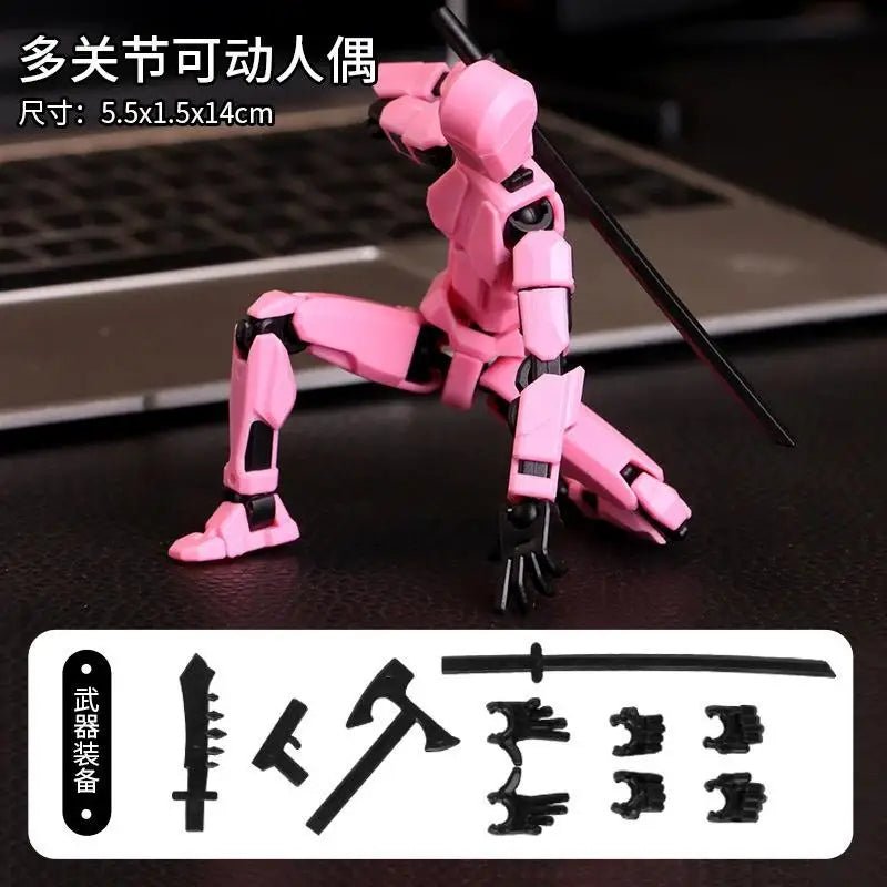 2025 Mehrgelenk-Actionfigur, 3D-gedruckte Animationsmodellierung, montierbar, beweglich, 13 bewegliche Roboterspielzeuge, Geschenke für Kinder