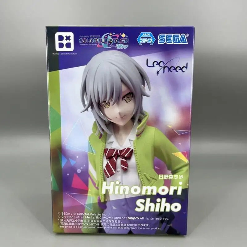 Genuine Sega Hatsune Miku: Colorful Stage! Desktop Decorate Collections Hinomori Shiho In Stock Original Anime Figure Model Toys