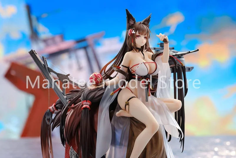 APEX Original Azur Lane Amagi Wending Waters, Serene Lotus Ver. 1/7 PVC Action Figure Anime Model Toys Collection Doll Gift