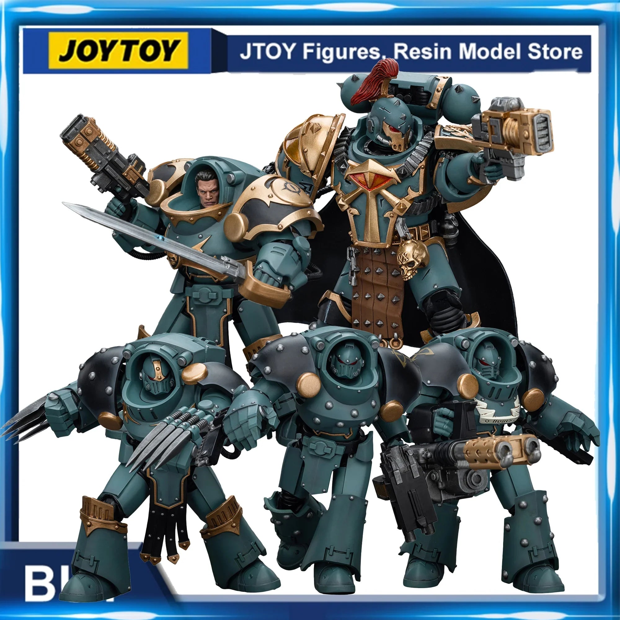 JOYTOY Warhammer The Horus Heres 30K 1/18 Action Figures Sons Of Horus Tartaros Terminator Squad Anime Model Toys Gift