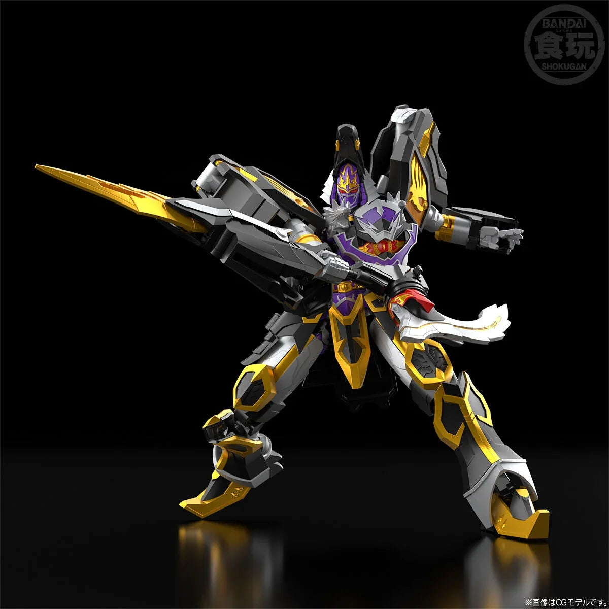 In Stock BANDAI SMP Mahou Sentai Magiranger Maagi Black Wolf Kaiser 17.5CM ABS Anime Action Figures Assembly Model Toy
