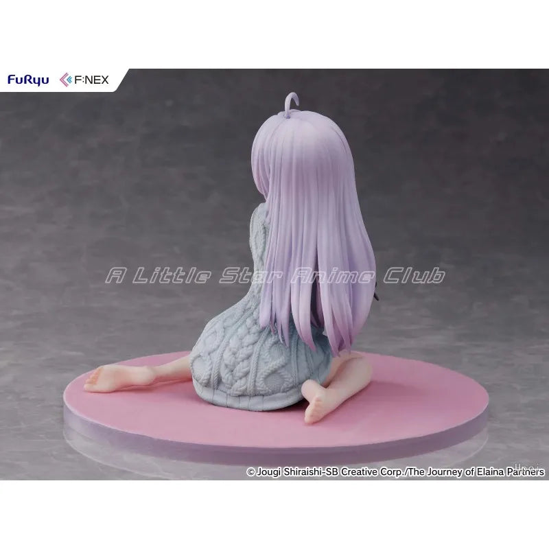 Auf Lager Original F:NEX THE JOURNEY OF ELAINA Elaina Strickkleid Neu Bemalt Blau 1/7 Modell Anime Figur