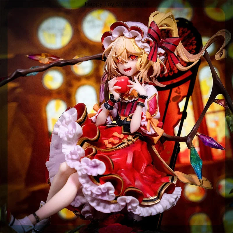 23cm Touhou Project Flandre Scarlet Vampire Game Girl Figure Model Statue Boys Collection Desktop Decoration Ornament Toys Gifts