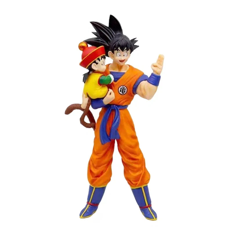 Anime Dragon Ball Son Goku and Gohan Model Hand-made Son Goku 30 cm PVC Action Figure Collection Model Toy Desktop Ornament