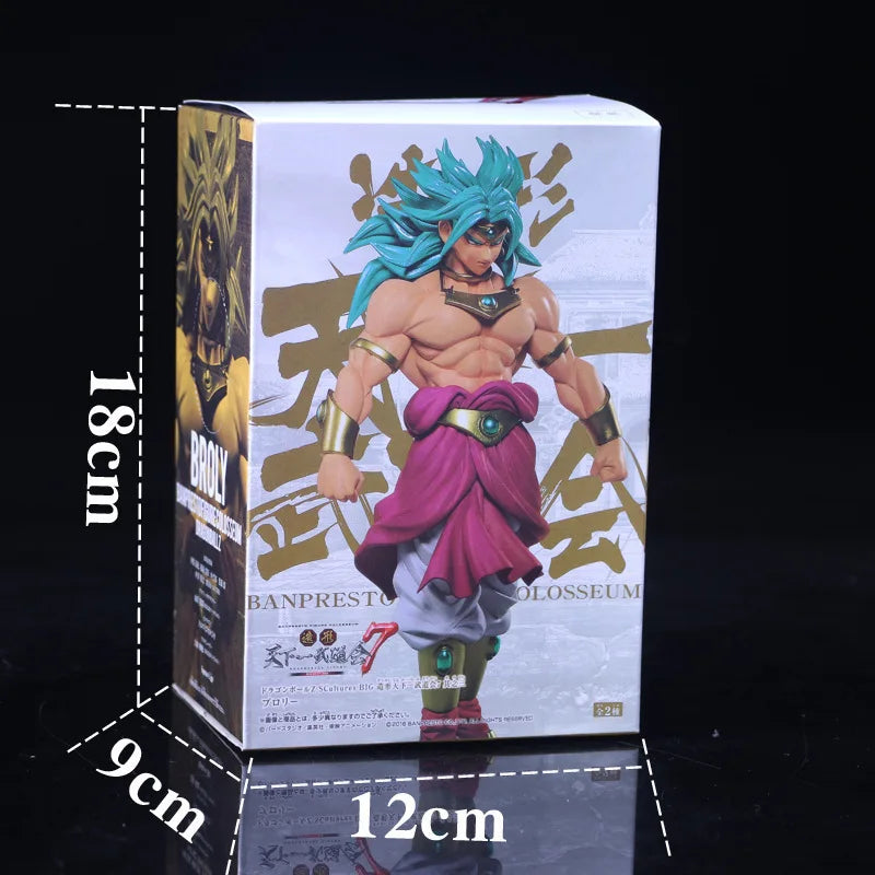 22CM Anime Dragon Ball Z Figure Broli Broly Super Saiyan PVC Action Figurine Model Collection Figma Toy For Children's Gift