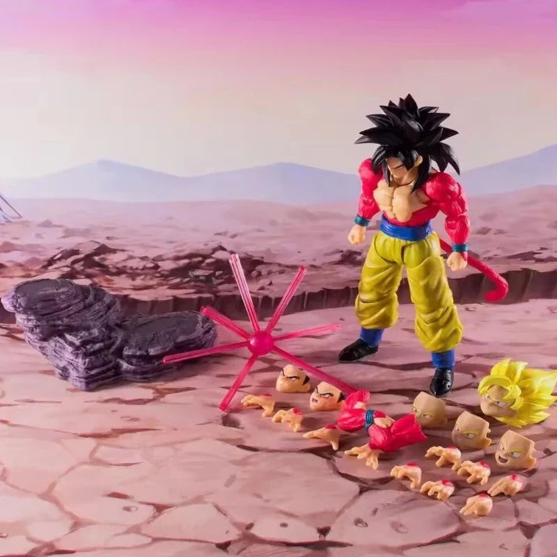 Demoniacal Fit Dragon Ball Son Goku Shf 3.0 Super Saiyan 4 Untamed Power 1/12 Action Figure 16cm Collection Movable Model Toys