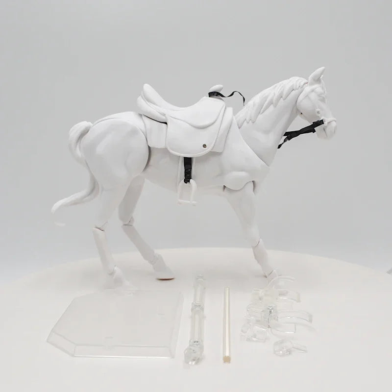 16cm #490 Figma Anime Figure Figma Horse ver.2 White/Brown/Chestnut Action Figure Max Factory Collectible Model Doll Toys Gifts