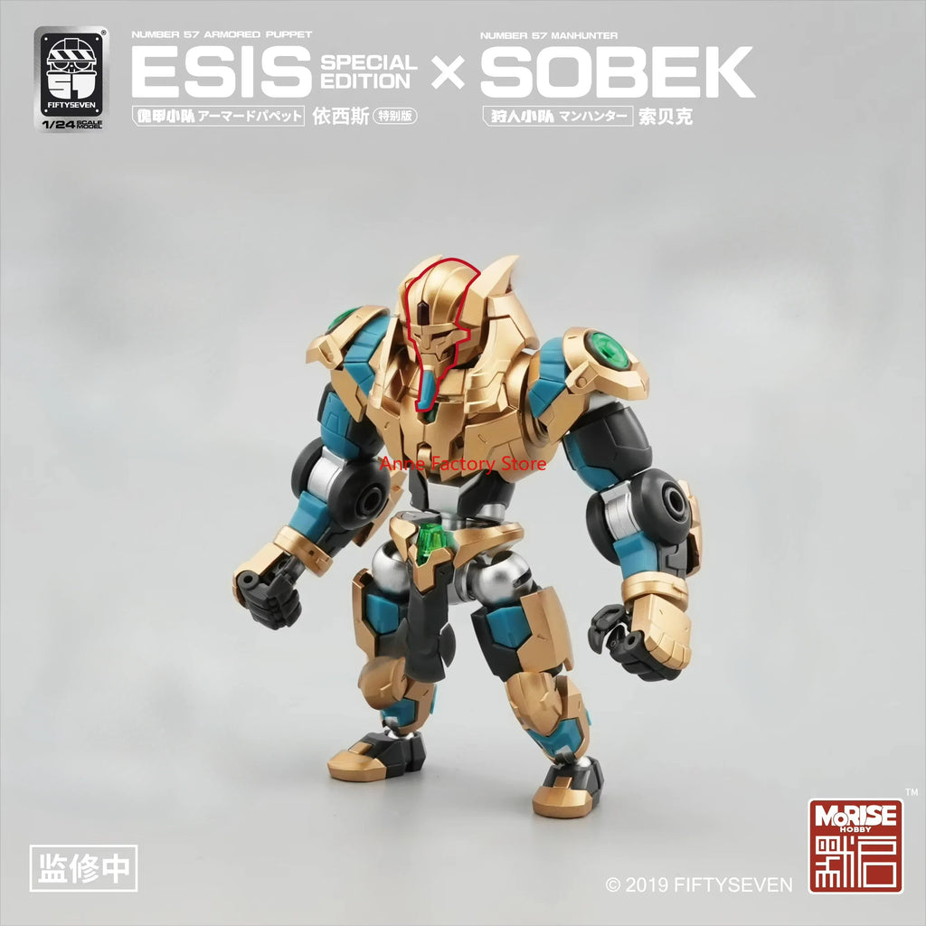 FIFTYSEVEN 1/24 Scale Assembleable Action Figure Set - Egypt - Inspired Armored Puppets SOBEK & ESIS Special Edition Toys Model