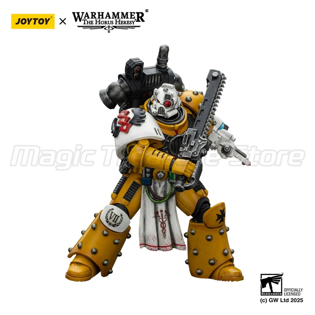 【MT】Original JOYTOY Warhammer 40K Imperial Fists Legion Apothecary 1/18 Action Figure Toys