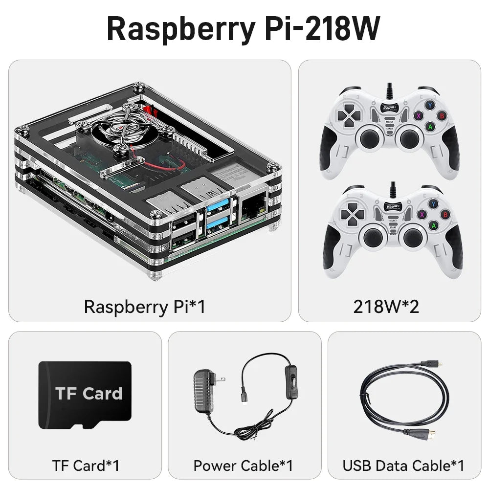 Batocera 39 OS Raspberry Pi 4 Computer Model B Retro Game Console with 90000+ Games for PS1/N64/PSP/Sega Saturn/MAME/NEOGEO/NDS