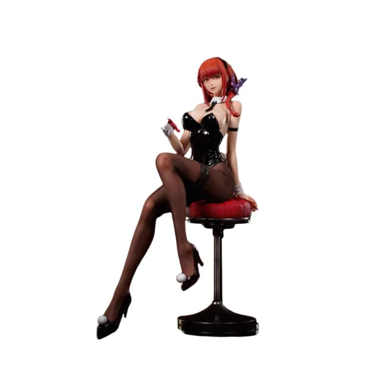 Chainsaw Man Makima Bunny Girl Hand-Made Ornament Action Figure Collectible Toy Second Edition Dominant Demon Animation Model