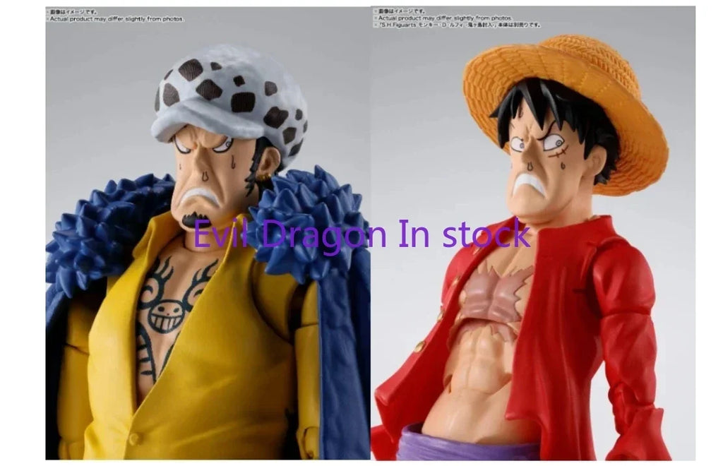Original Bandai S.H.Figuarts SHF One Piece Trafalgar Law Luffy Yamato Anime Action Figures Toys Model Collector SH Figuarts
