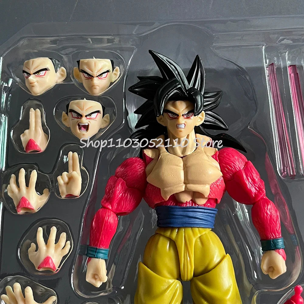 Dragon Ball Z Son Goku Figure SHF S.H.Figuarts Ssj4 Super Saiyan 4 Untamed Power Action Figures Model Toys Birthday Gifts