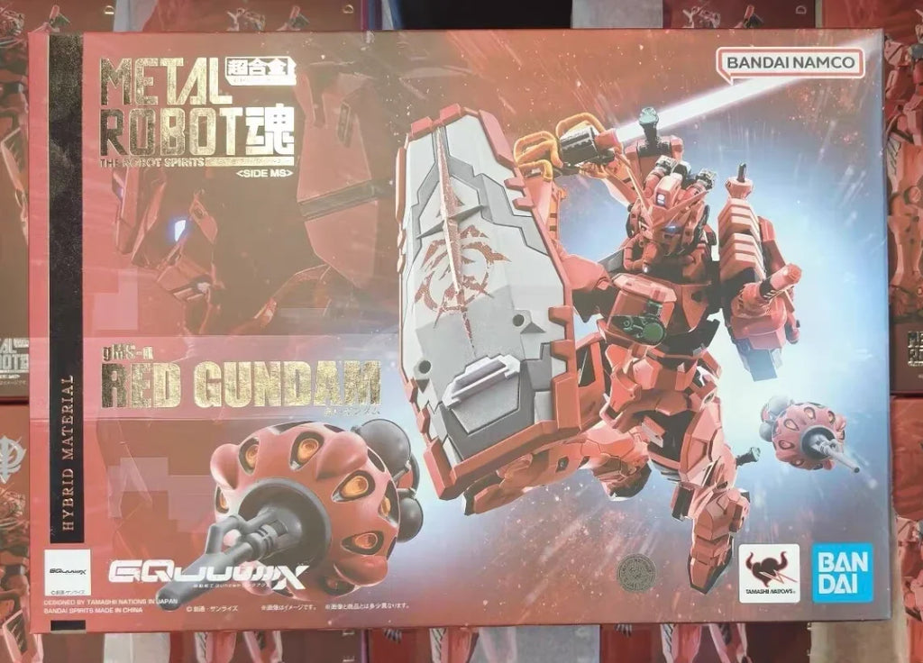 Officially Licensed BANDAI METAL ROBOT SPIRITS Mobile Suit Gundam GQuuuuuuX Red Gundam Figure Anime Action Model Genuine Toy