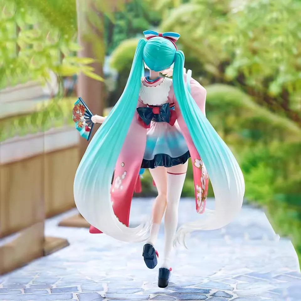 19cm Sexy Girl Hatsune Miku Anime Figure Fashion Subclture Miku Action Figure Christmas Gift PVC Collection Model Doll Toys