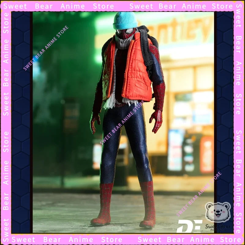 DB TOYS 6in Garfield Amazing Spider-Man 1/12 Scale Fabric Suit Action Figure Anime Model Trendy Toys Desktop Doll Collectibles