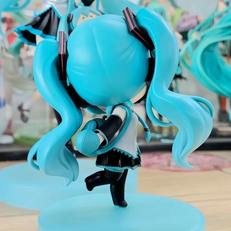 High quality reproduction Hatsune Miku handmade Q version cute decorations soft smile pain package desktop chassis decorations