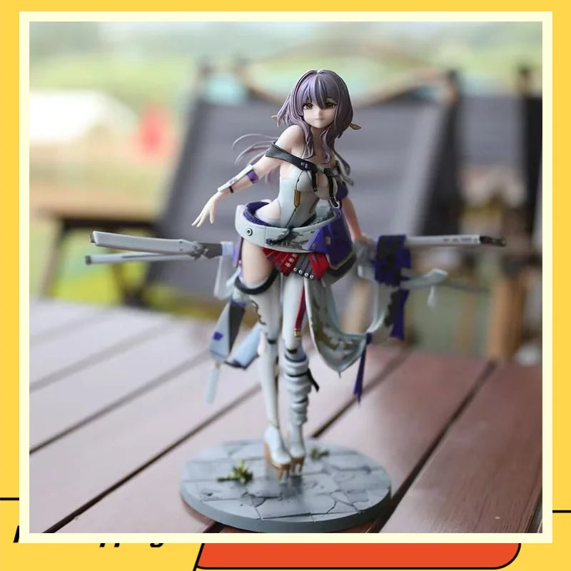 25cm Anime Nikki Red Lotus Victory Goddess Anime Gk Model Handmade Trendy Play Statue Periphery Collection Ornament Toy Gift