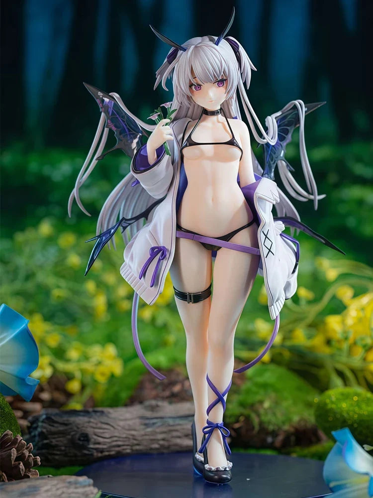 Demon Girl 23cm Standing Position Anime Figure Model Statue Collection Desktop Decoration Ornament Toys Gifts For Fans