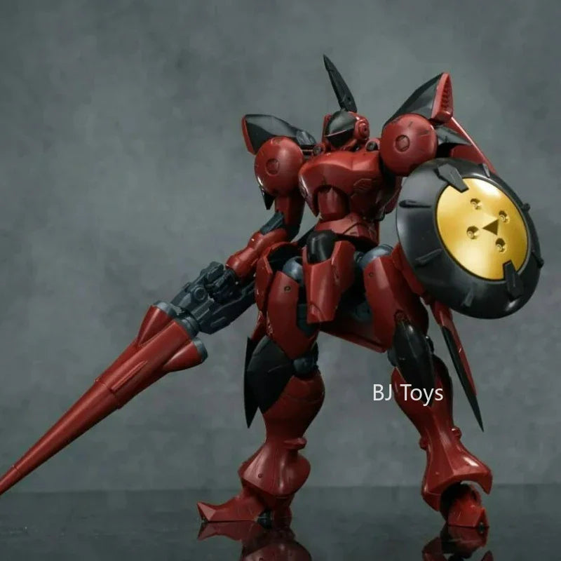 Sheik Mainland Hyper Cavalry ACTAEON 1/144 Bausatz Mech Actionfigur | Lanze & Zubehör, Weiß & Rot, Sammlergeschenk für Jungen