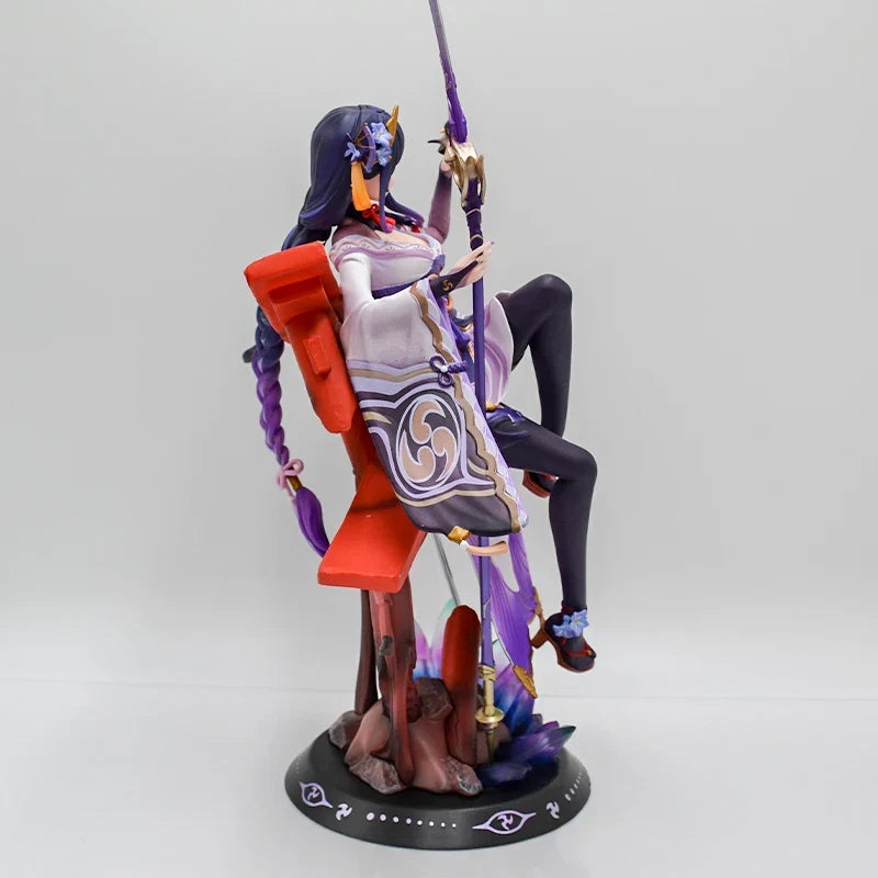 34cm Raiden Shogun Sexy Anime Girl Figure GK Beelzebul Yae Miko Action Figure Ningguang Figurine Collectible Model Doll Toy Gift