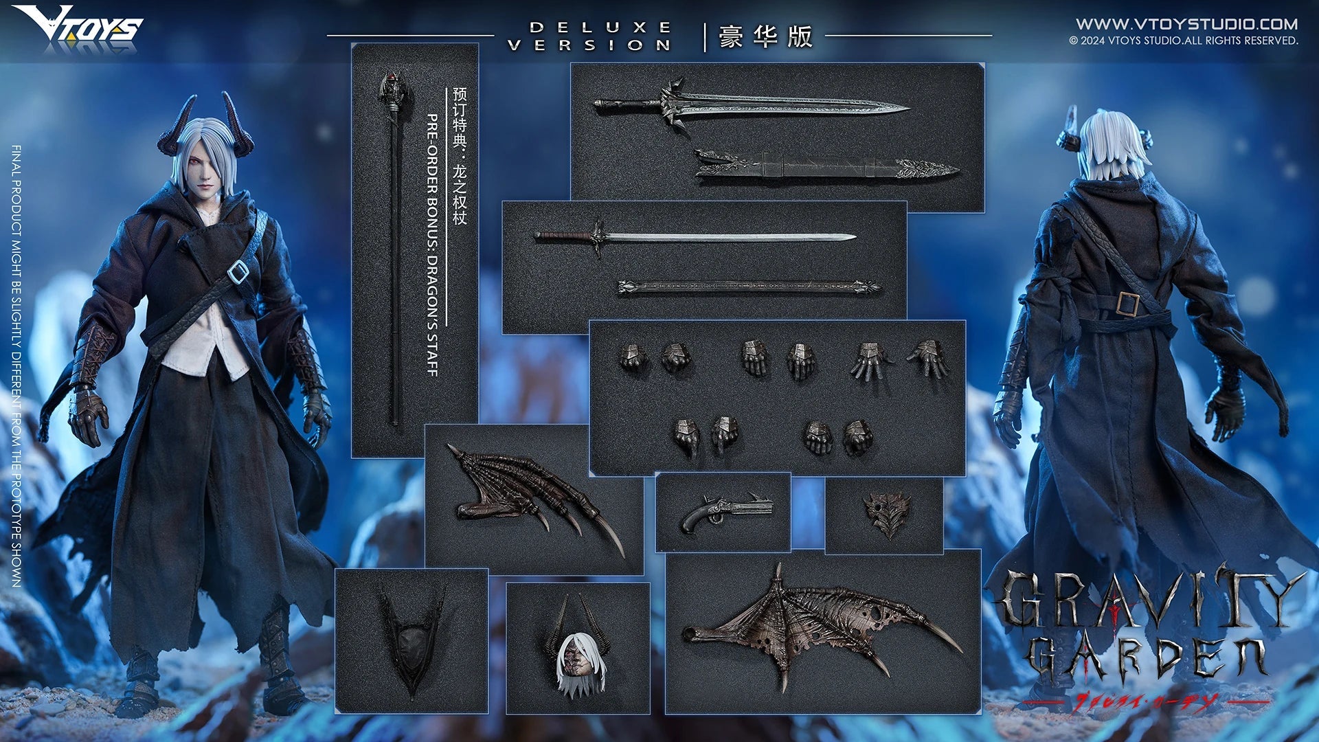 In Stock Original VTOYS VSD009 Gravity Garden Dragon Breath Hunter 1/12 Action Figure 6inch Full Set Model Toys Ornament Gifts
