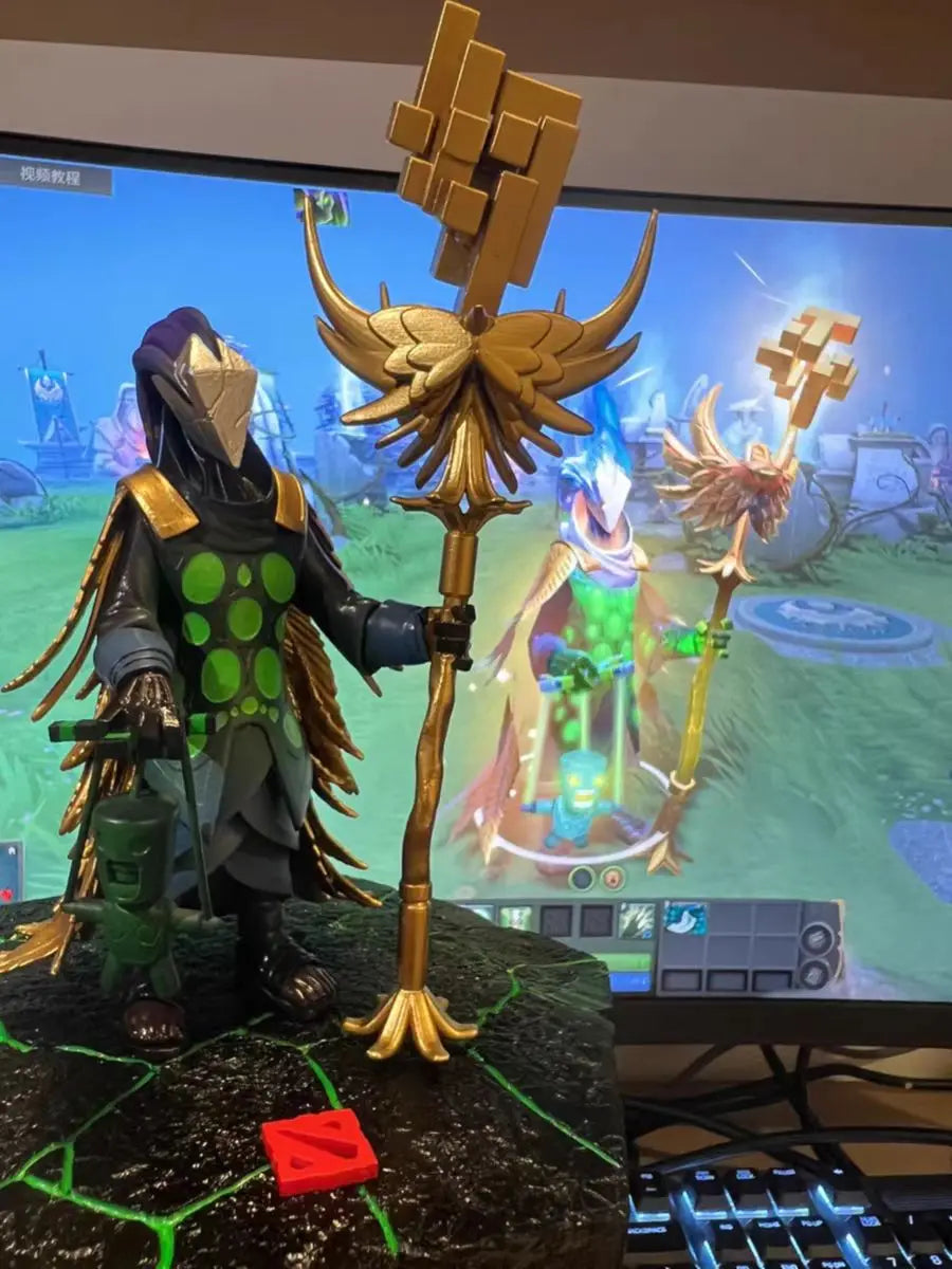 【In Stock】Original DOTA Anime Figurine Rubick Statue Figures Cartoon Toy Collectible Model Toy A Nice Gift