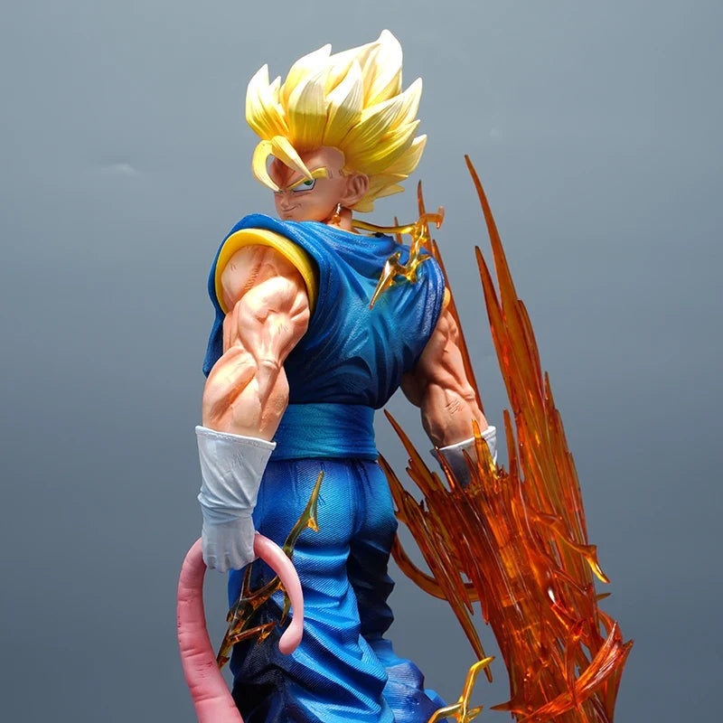 38cm Dragon Ball Yun Qi Vegetto 2.0 Anime Figure 3 Headed  Replace Model Statue Collection Desktop Decoration Ornament Fans Toys
