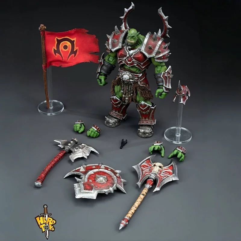 In Stock Hero Toys Orc Warchief Kor'Kron 19.5cm Articulated Action Figure Collectible Gifts