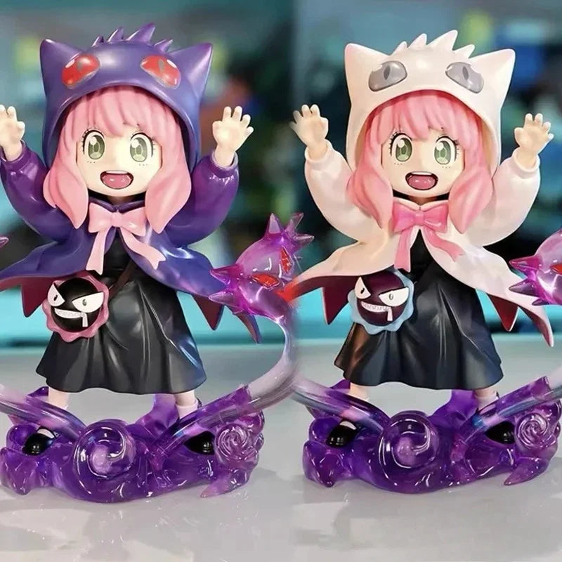 15cm SPY×FAMILY Anime Peripheral Anya Forger Cos Gengar Dolls Decora Toys Action Figure Pvc Collection Model Gift
