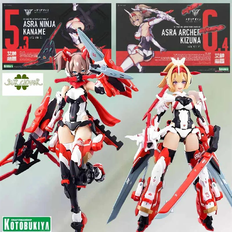 KOTOBUKIYA Original MEGAMI DEVICE SRA NINJA KANAME ASRA ARCHER KIZUNA Anime Action Figure Assembly Model Toys Collectible Model