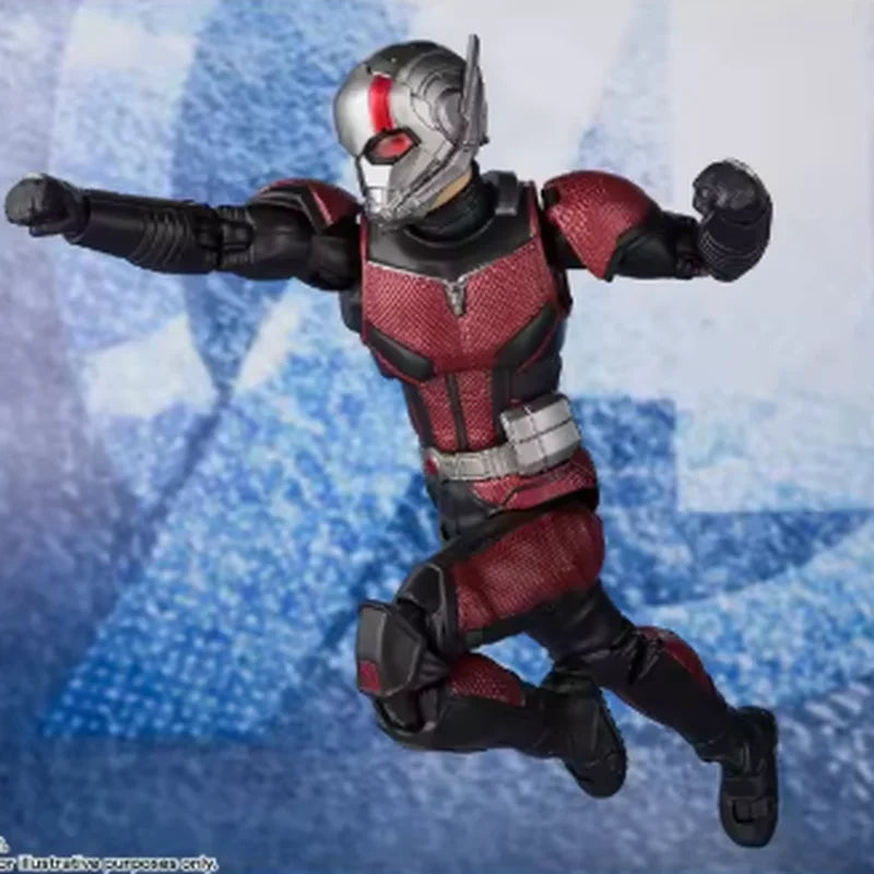 Authentic Straight Hair Bandai Original SHF Mobile Doll Ant Man Scott Long Anime Action Figure Model Toys Model Gifts for Boys
