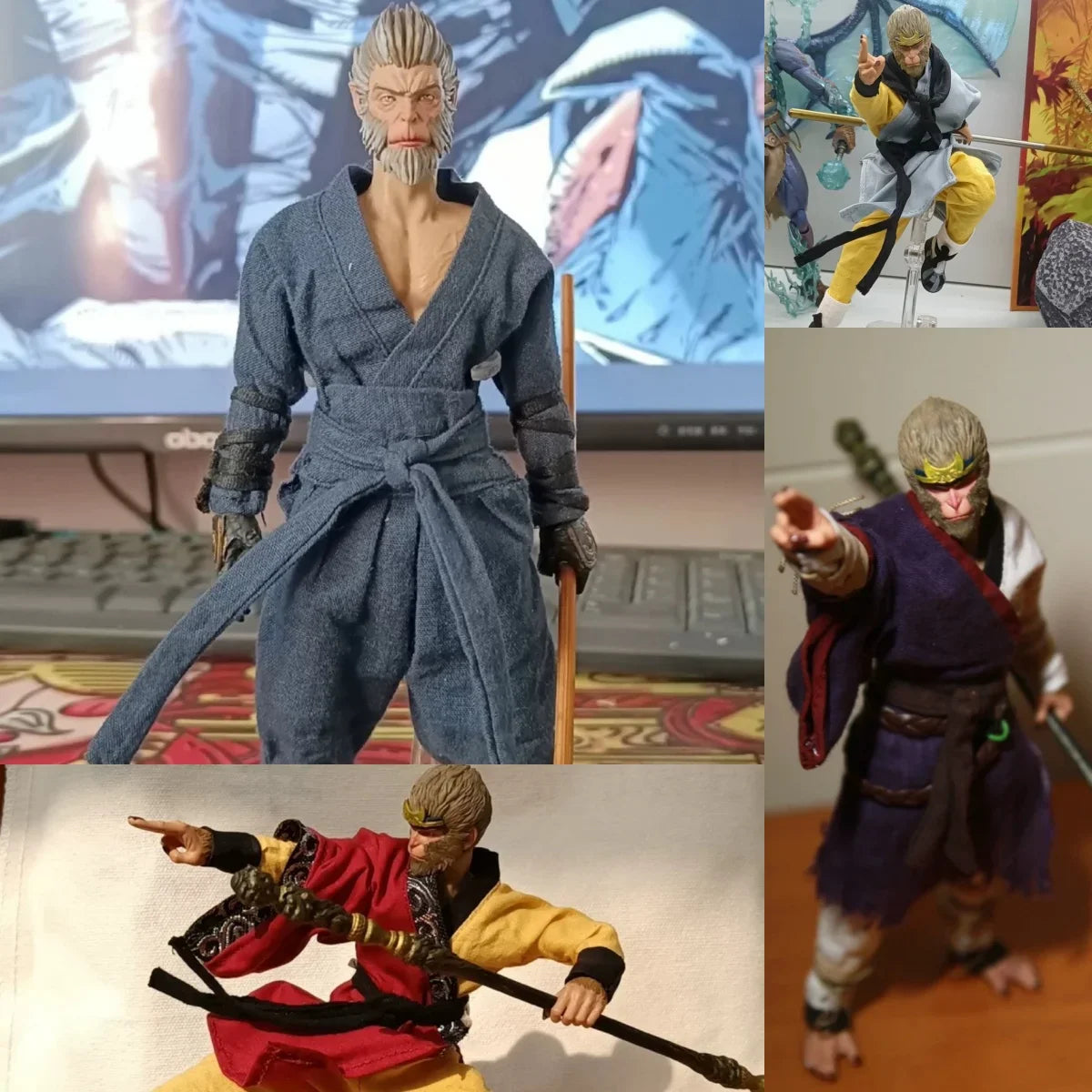 【Ohne Figur】Handgemachte Kleidung im Maßstab 1:12 für männliche Soldaten, Stoffanzug, passend für 6-Zoll-Actionfigurenmodell für Fans zum Selbermachen