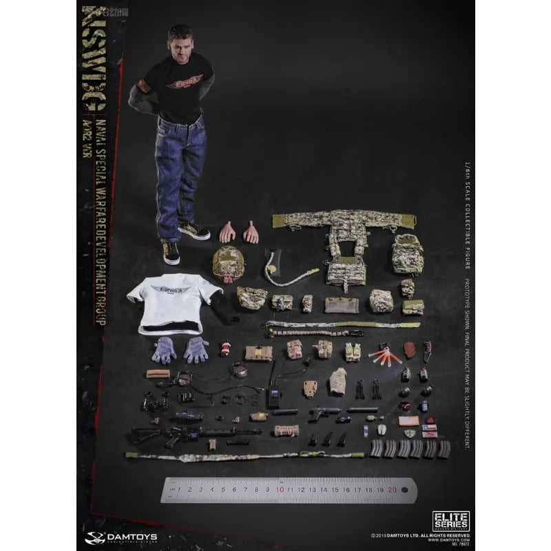 DAMTOYS Original ELITE SERIES Series US Navy Special Operations Squadron AOR2 Camouflage Version Mobile Soldier Model Collect